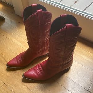 Vittorio Ricci Red vintage cowboy boots